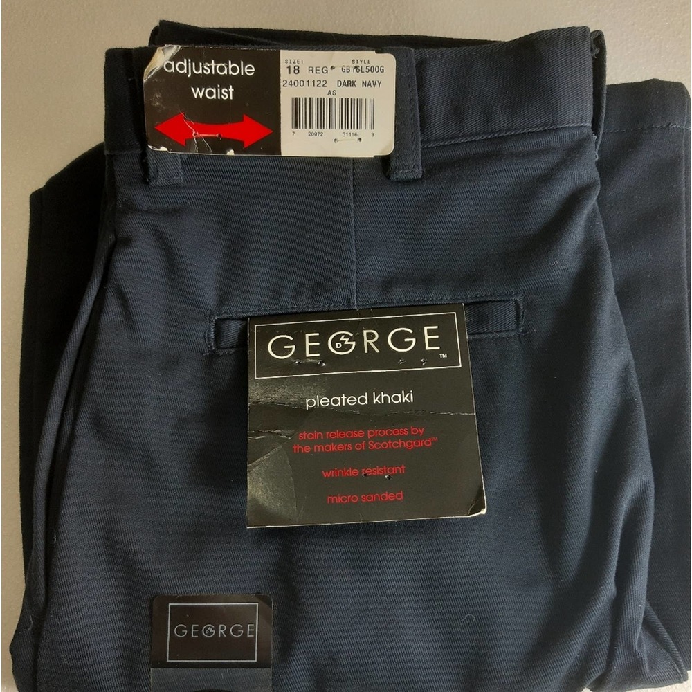 George Pants Blue 18 NWT